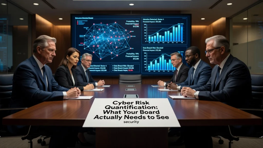 Cyber Risk Quantification: What Your Board Actually Needs to See Professional header image for industry analysis: Cyber Risk Quantification: What Your Board Actually Needs...