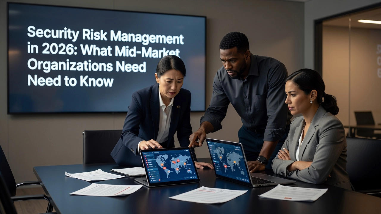 Security Risk Management in 2026: What Mid-Market Organizations Need to Know Professional header image for industry analysis: Security Risk Management in 2026: What Mid-Market Organiz...
