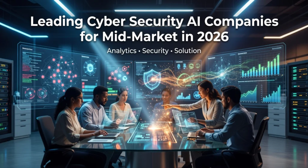 Leading Cyber Security AI Companies for Mid-Market in 2026 Professional header image for list-based article: Leading Cyber Security AI Companies for Mid-Market in 2026