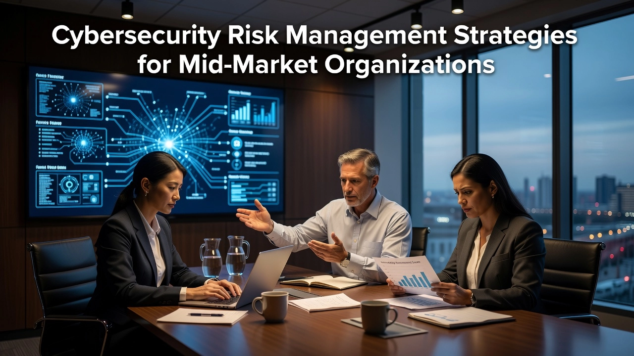 Cybersecurity Risk Management Strategies for Mid-Market Organizations Professional header image for list-based article: Cybersecurity Risk Management Strategies for Mid-Market O...