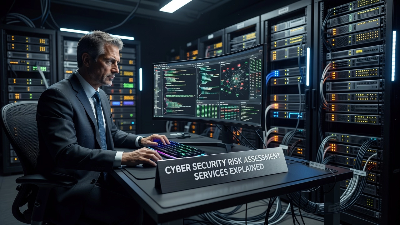 Professional header image for industry analysis: Cyber Security Risk Assessment Services Explained