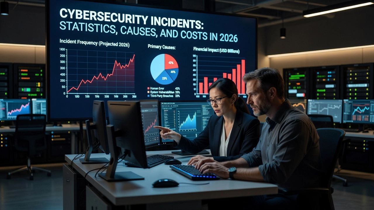 Cybersecurity Incidents: Statistics, Causes, and Costs in 2026 Professional header image for industry analysis: Cybersecurity Incidents: Statistics, Causes, and Costs in...
