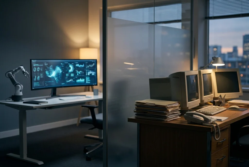 AI SOC vs. Traditional SOC: What Mid-Market Organizations Need to Know Before They Choose Professional header image for comparison analysis: AI SOC vs. Traditional SOC: What Mid-Market Organizations...